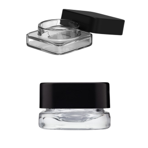 3g Square Glass Dab Container